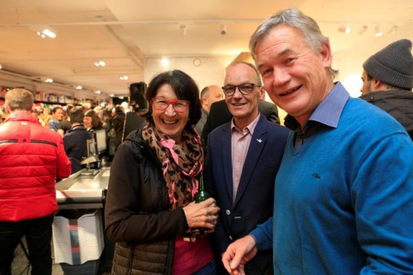 vlnr: Brigitte Flür (Obfrau Lebenshilfe Imst), Bgm. Klaus Stocker (Wildermieming) und der ehemalige Mötzer Bgmst. Bernhard Krabacher