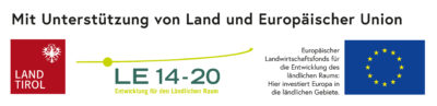 ELER Logo Mit Unterstützung von Land und Europäischer Union