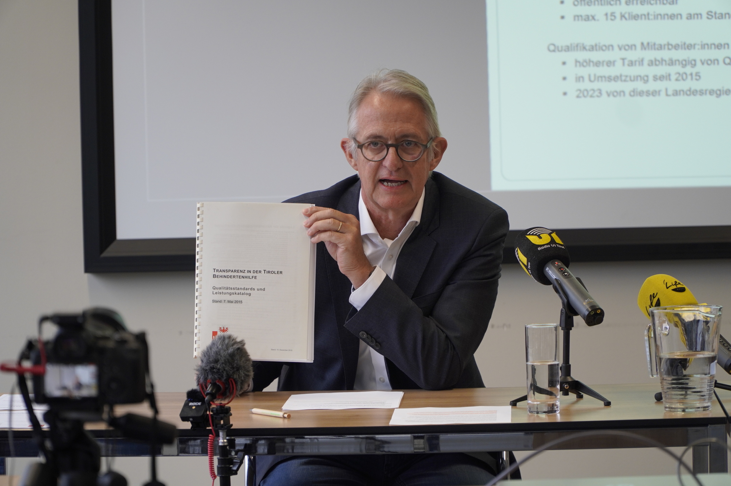 Pressekonferenz Kürzungen in der Lebenshilfe Tirol