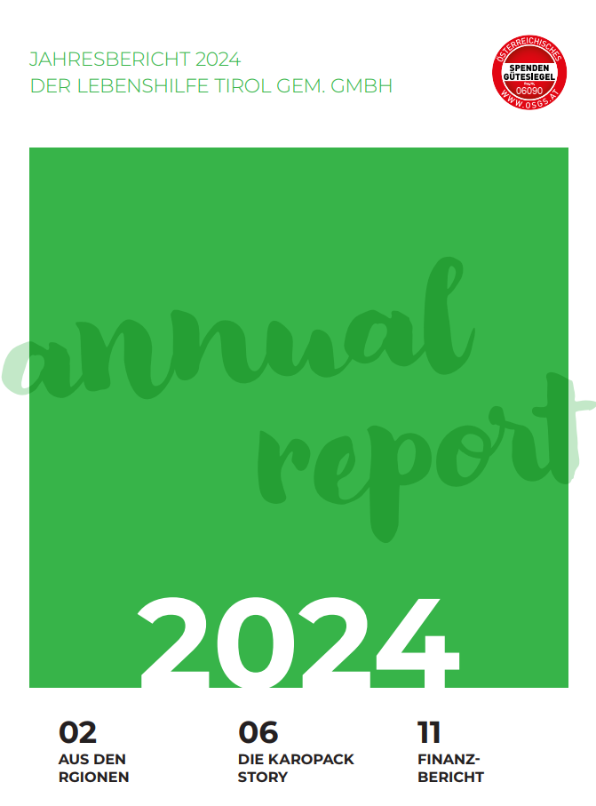 Lebenshilfe Tirol gemGmbH - Jahresbericht 2024
