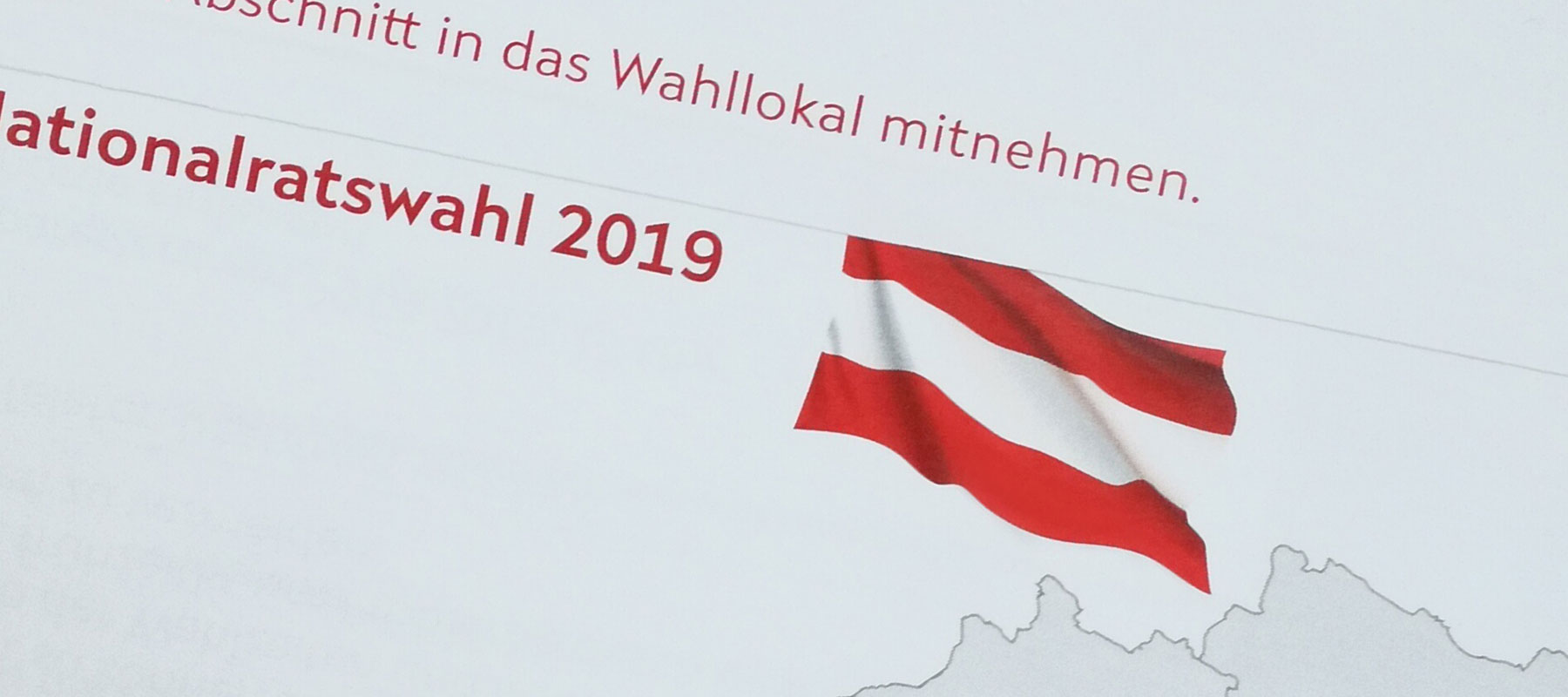 Abbildung Amtliche Mitteilung zur Nationalratswahl 2019